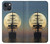 S2897 Pirate Ship Lune Nuit Etui Coque Housse pour iPhone 14