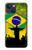 S2981 Brésil Football Football Etui Coque Housse pour iPhone 14