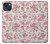 S3095 Motif Rose millésimé Etui Coque Housse pour iPhone 14