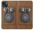 S3146 Mur Antique Retro Ligne téléphonique Etui Coque Housse pour iPhone 14
