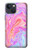 S3444 Art numérique liquide coloré Etui Coque Housse pour iPhone 14