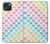 S3499 Motif coloré coeur Etui Coque Housse pour iPhone 14