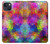S3677 Mosaïques de briques colorées Etui Coque Housse pour iPhone 14