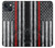 S3687 Drapeau américain de pompier mince ligne rouge Etui Coque Housse pour iPhone 14