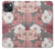 S3716 Motif floral rose Etui Coque Housse pour iPhone 14