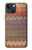 S3752 Motif de tissu en zigzag imprimé graphique Etui Coque Housse pour iPhone 14