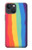 S3799 Arc-en-ciel aquarelle vertical mignon Etui Coque Housse pour iPhone 14