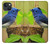S3839 Oiseau bleu du bonheur Oiseau bleu Etui Coque Housse pour iPhone 14