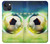 S3844 Ballon de football de football rougeoyant Etui Coque Housse pour iPhone 14