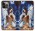 S0147 Loup Fille indienne Etui Coque Housse pour iPhone 14 Pro