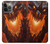 S0414 Dragon de feu Etui Coque Housse pour iPhone 14 Pro