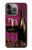 S0910 Rouge vin Etui Coque Housse pour iPhone 14 Pro