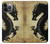 S1482 Peinture Noir dragon Etui Coque Housse pour iPhone 14 Pro