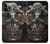 S1685 Crâne Steampunk Etui Coque Housse pour iPhone 14 Pro