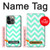 S1723 Monnaie Chevron Zigzag Etui Coque Housse pour iPhone 14 Pro