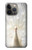 S1980 blanc Paon Etui Coque Housse pour iPhone 14 Pro