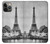 S2350 Vieille Tour Eiffel Paris Etui Coque Housse pour iPhone 14 Pro