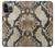 S2703 Serpent Texture Imprimé graphique Peau Etui Coque Housse pour iPhone 14 Pro