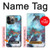 S2724 Dragon Blanc Piscine Haisu Lui Etui Coque Housse pour iPhone 14 Pro