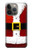 S2846 Costume de Noël Père Noël Rouge Etui Coque Housse pour iPhone 14 Pro