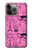 S2885 Paris Rose Etui Coque Housse pour iPhone 14 Pro