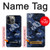 S2959 Marine Bleu Camo camouflage Etui Coque Housse pour iPhone 14 Pro