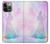 S2992 Princesse Pastel Silhouette Etui Coque Housse pour iPhone 14 Pro