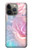 S3050 Pastel Fleurs millésimé Etui Coque Housse pour iPhone 14 Pro