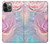 S3050 Pastel Fleurs millésimé Etui Coque Housse pour iPhone 14 Pro
