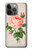 S3079 Rose Rose millésimé Etui Coque Housse pour iPhone 14 Pro