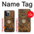 S3401 Horloge vitesse Steampunk Etui Coque Housse pour iPhone 14 Pro