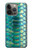 S3414 Vert Serpent Échelle graphique Imprimer Etui Coque Housse pour iPhone 14 Pro