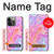 S3444 Art numérique liquide coloré Etui Coque Housse pour iPhone 14 Pro