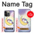 S3485 Mignon sommeil Licorne Etui Coque Housse pour iPhone 14 Pro