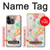 S3705 Fleur florale pastel Etui Coque Housse pour iPhone 14 Pro