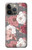 S3716 Motif floral rose Etui Coque Housse pour iPhone 14 Pro