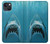 S0830 Requin blanc Etui Coque Housse pour iPhone 14 Plus