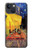 S0929 Van Gogh Café Terrasse Etui Coque Housse pour iPhone 14 Plus