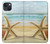 S1117 Étoiles de mer sur la plage Etui Coque Housse pour iPhone 14 Plus