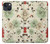 S2179 Motif Fleur Floral Art Millésime Etui Coque Housse pour iPhone 14 Plus