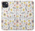 S2354 Motif pastel Fleurs Etui Coque Housse pour iPhone 14 Plus