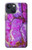 S2907 Violet Turquoise Pierre Etui Coque Housse pour iPhone 14 Plus