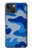 S2958 Armée Bleu Camo Camouflage Etui Coque Housse pour iPhone 14 Plus