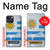S2995 Uruguay Football Football Etui Coque Housse pour iPhone 14 Plus