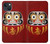 S3023 Japon Bonne chance Daruma Poupée Etui Coque Housse pour iPhone 14 Plus
