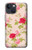 S3037 Jolie Flora Rose Cottage Etui Coque Housse pour iPhone 14 Plus