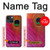 S3201 Rose Paon Plume Etui Coque Housse pour iPhone 14 Plus
