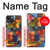 S3341 Paul Klee Raumarchitekturen Etui Coque Housse pour iPhone 14 Plus