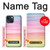 S3507 Coloré Arc-en-ciel pastel Etui Coque Housse pour iPhone 14 Plus
