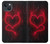 S3682 Cœur du diable Etui Coque Housse pour iPhone 14 Plus
